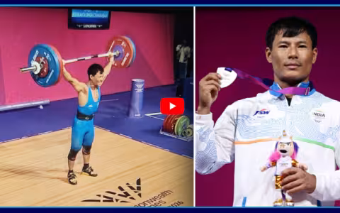 Rishikanta Singh Brings India Their First Silver Medal In Commonwealth Games