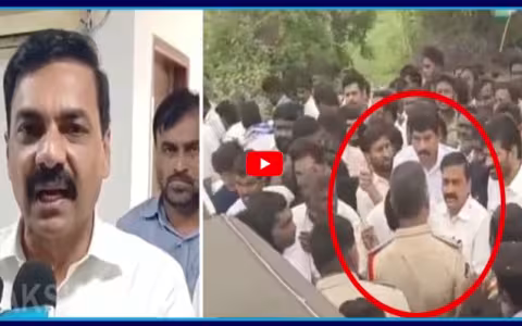 Kakani Govardhan Reddy Vs Police in Gudur 