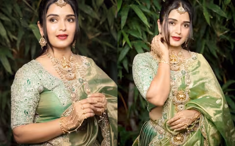 గ్రీన్ డ్రెస్&zwnj;లో మెరిసిపోతున్న బిగ్&zwnj;బాస్ బ్యూటీ ప్రియాంక జైన్ (ఫొటోలు)