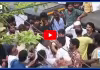 పువ్వాడపై రాళ్ల దాడి..