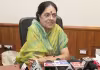 హారతి ఇస్తుండగా మంటలు అంటుకుని.. కేంద్ర మాజీ మంత్రి గిరిజా వ్యాస్&zwnj; మృతి