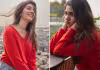 క్యూట్ కృతిశెట్టి.. ఎర్రని టీషర్ట్&zwnj;లో అందంగా (ఫొటోలు)