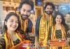 ఫేమస్ వినాయకుడి గుడిలో ప్రియుడితో కలిసి బిగ్&zwnj;బాస్ బ్యూటీ (ఫొటోలు)