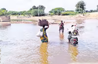 Causeway Construction On Handri River With Rs.24 Crores - Sakshi