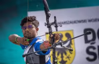 Archery World Cup: Dhiraj Bommadevara Wins Mens Recurve Bronze - Sakshi