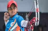 Vennam Jyothi Climbs To 4th Rank In Archery Rankings - Sakshi