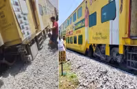Bengaluru Chennai AC Double Decker Train Derails - Sakshi