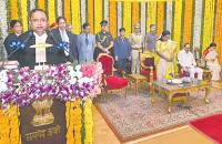 Justice Alok Aradhe sworn in as CJ of Telangana High Court - Sakshi