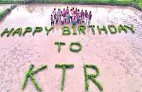 Birthday Wishes To Minister KTR With Varinaru - Sakshi