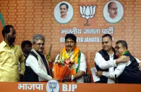 TMC MPs Dibyendu Adhikari And Arjun Singh join BJP - Sakshi