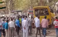 Many Children Killed After School Bus Overturns - Sakshi