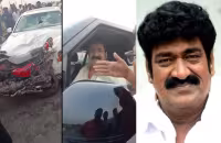 Actor Raghu Babu Car Accident - Sakshi