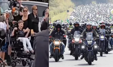 Bike Parade To Cheer Up German Kid Suffering From Cancer Again Viral