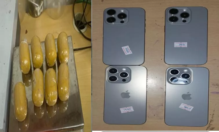 Customs Seize Over 12 Kg Gold, Iphones Valued At 8.17 Crore
